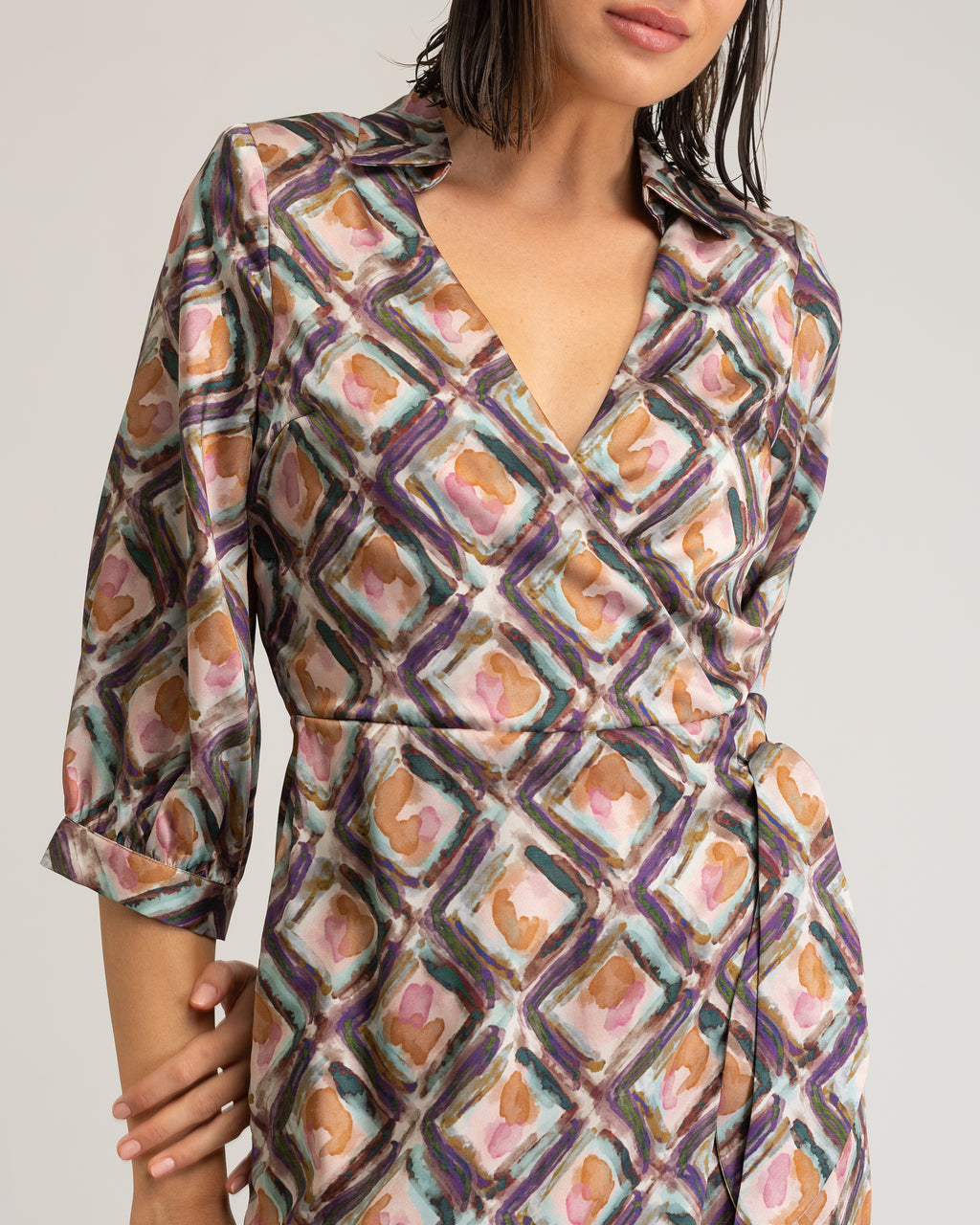 Vestido Estampado Geométrico Adriana